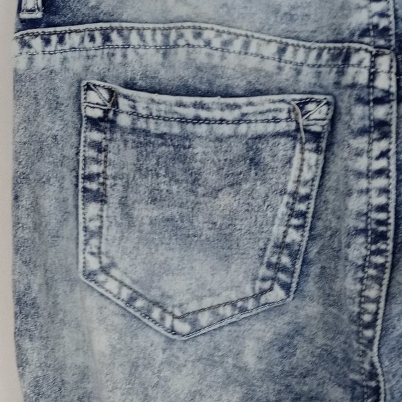Wallflower Blue White Washed Jeans Size 7 - Picture 7 of 11